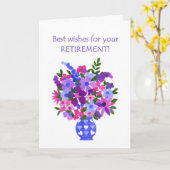 Rentenkarte Beste Wünsche Karte - Blume Power (Gelbe Blume)