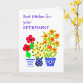 Rentenkarte Beste Wünsche Karte - Blume Power (Gelbe Blume)