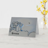 Rentenkarte Digital Sunset in Blau Karte (Gelbe Blume)