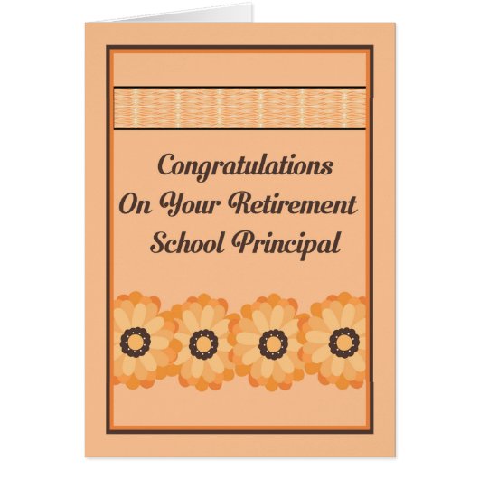 Rentenkarte für das Schuldirektor mit Blume (Vorne)