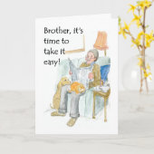 Rentenkarte für einen Bruder Karte (Gelbe Blume)