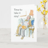 Rentenkarte für einen Mann Karte (Gelbe Blume)