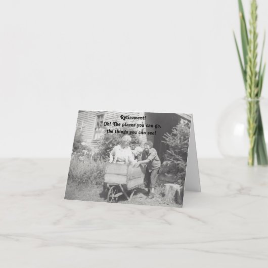 Rentenkarte lustig karte (Vorderseite)