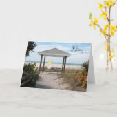 Rentenkarte mit Beach Fairy Karte (Gelbe Blume)