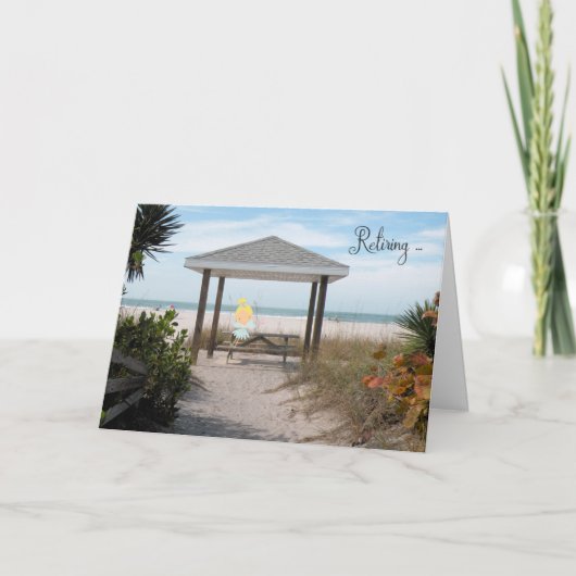 Rentenkarte mit Beach Fairy Karte (Vorderseite)