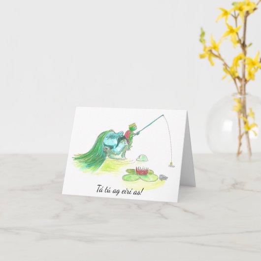 Rentenkarte mit irischer Meldung Karte (Gelbe Blume)