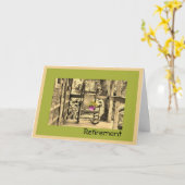 Rentenkarte mit Rockstuhl Karte (Gelbe Blume)