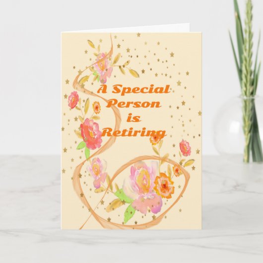 Rentenkarte Sonderperson mit Blume Karte (Vorderseite)