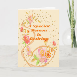 Rentenkarte Sonderperson mit Blume Karte