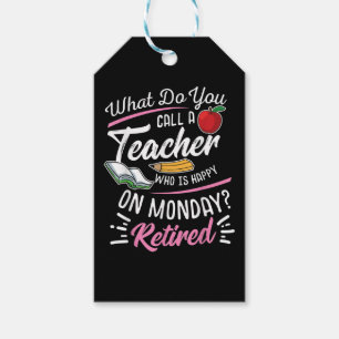 RentenlehrerInnen LehrerInnen am Montag glücklich Geschenkanhänger