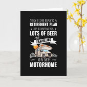 Rentenplan Beer Motorhome Geschenk Karte (Gelbe Blume)