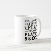 Rentenplan Fußball Kaffeetasse (VorderseiteRechts)