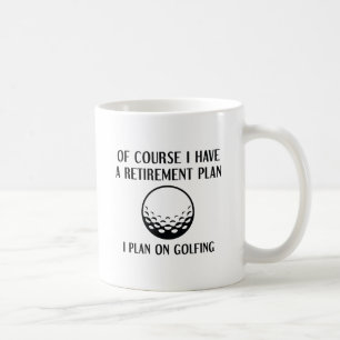 Rentenplan Golfing Kaffeetasse