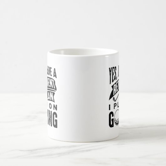 Rentenplan Golfing Kaffeetasse (Mittel)