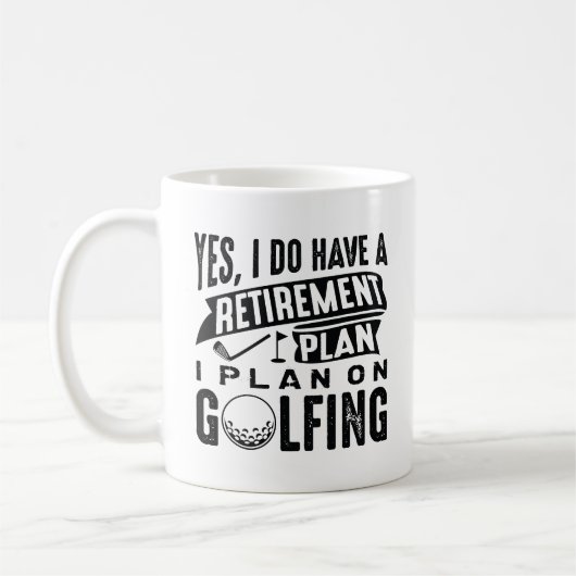 Rentenplan Golfing Kaffeetasse (Links)