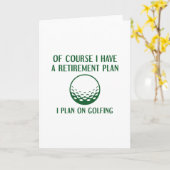 Rentenplan Golfing Karte (Gelbe Blume)