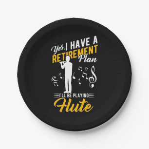 Rentenplan I wird fließend spielen Pappteller