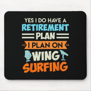 Rentenplan Wing-Surfen Wing Foil Wing Foil Mousepad