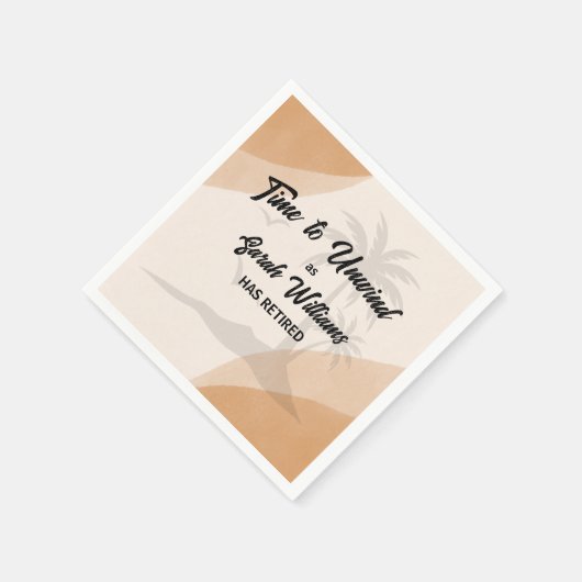 Rentenunternehmen Farewell Party Serviette (Ecke)