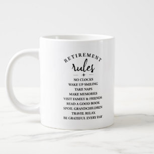 Rentenvorschriften - Die Freude eines neuen Kapite Jumbo-Tasse