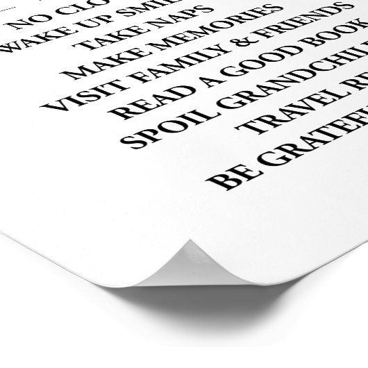 Rentenvorschriften - Die Freude eines neuen Kapite Poster (Ecke)