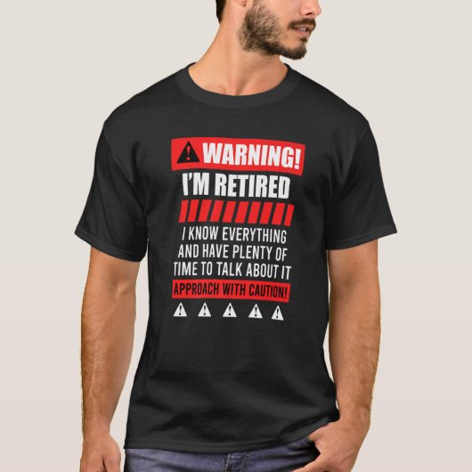 Rentenwarnung Rentner T-Shirt (Vorderseite)