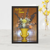 Rentenwünsche Karte (Gelbe Blume)