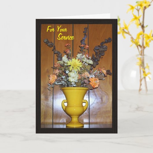 Rentenwünsche Karte (Gelbe Blume)