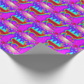 Rentier 16bit Videospiel Weihnachtsverpackungspapi Geschenkpapier (Ecke)