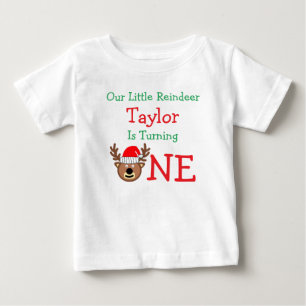 Rentier 1. Geburtstag Baby T-shirt