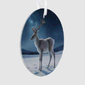 Rentier am Heiligen Abend Ornament (Vorderseite)