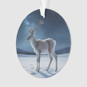 Rentier am Heiligen Abend Ornament (Vorderseite)