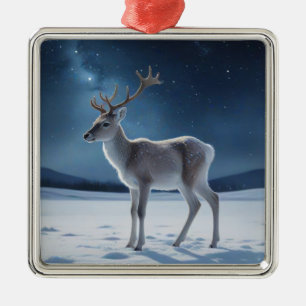Rentier am Heiligen Abend Ornament Aus Metall