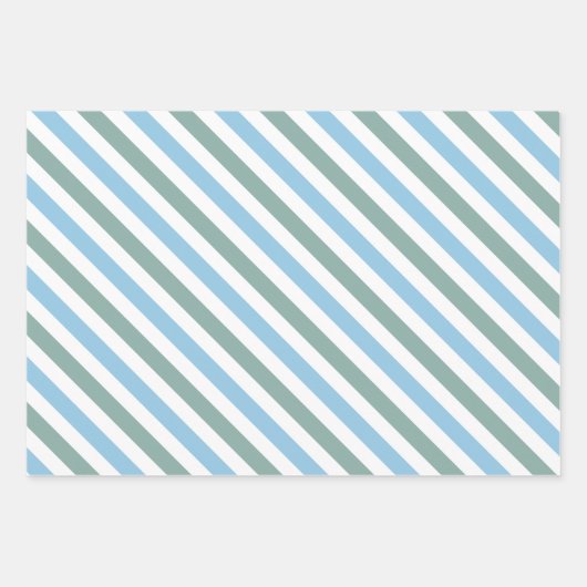 Rentier and Snow Globes Wrapping Paper Set 3 Geschenkpapier Set (Vorderseite 3)