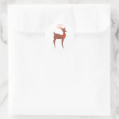 Rentier-Aufkleber Runder Aufkleber (Tasche)