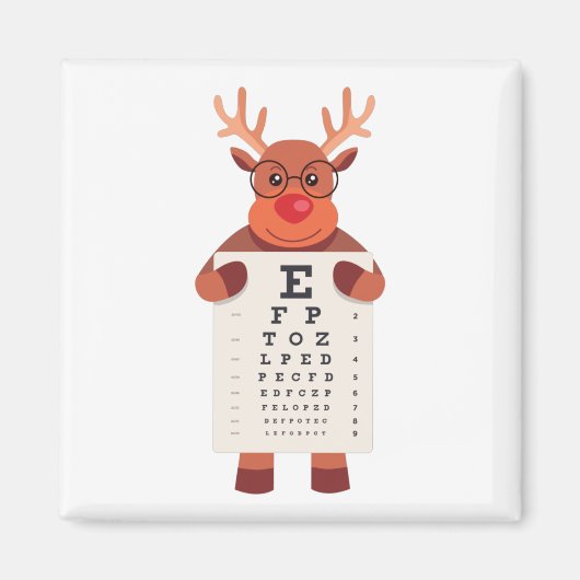 Rentier-Augendiagramm Magnet (Vorne)