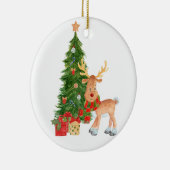 Rentier Baby Keramik Ornament (Rechts)