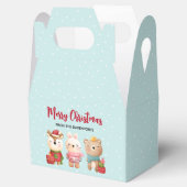 Rentier, Bären & Kaninchen Frohe Weihnachten Geschenkschachtel (Geöffnet)