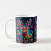 "Rentier & Baubles" Weihnachten Kaffeetasse (Links)