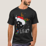 Rentier Black Cat Christmas Lights Funny Cat Liebe T-Shirt<br><div class="desc">Rentier Black Cat Christmas Lights Funny Cat Lover T - Shirt</div>