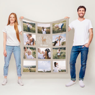 Rentier botanisch elegant 11 Foto moderne natürlic Fleecedecke