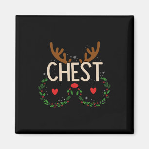 Rentier-Brust-Nüsse passende Kastanien Weihnachten Magnet