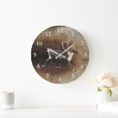 Rentier - Bull Caribbean Große Wanduhr (Zuhause)