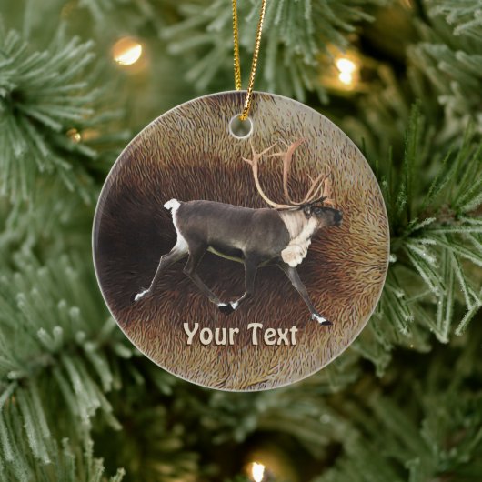 Rentier - Bull Caribbean Keramikornament (Baum)