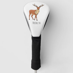 Rentier-Cartoon-Abbildung Golf Headcover