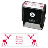 Rentier-Cartoon-Abbildung Permastempel (Beispiel)