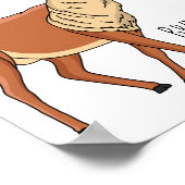 Rentier-Cartoon-Abbildung Poster (Ecke)