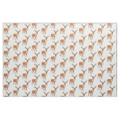 Rentier-Cartoon-Abbildung Stoff (Fat Quarter (45,7 x 55,9 cm))