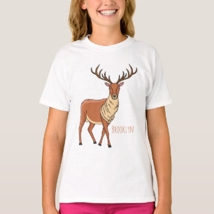 Rentier-Cartoon-Abbildung T-Shirt