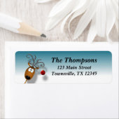 Rentier Cartoon mit Weihnachtsball (Insitu)